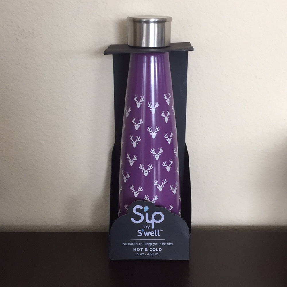 Sip by Swell Purple Moose Tracks Insulated Bottle